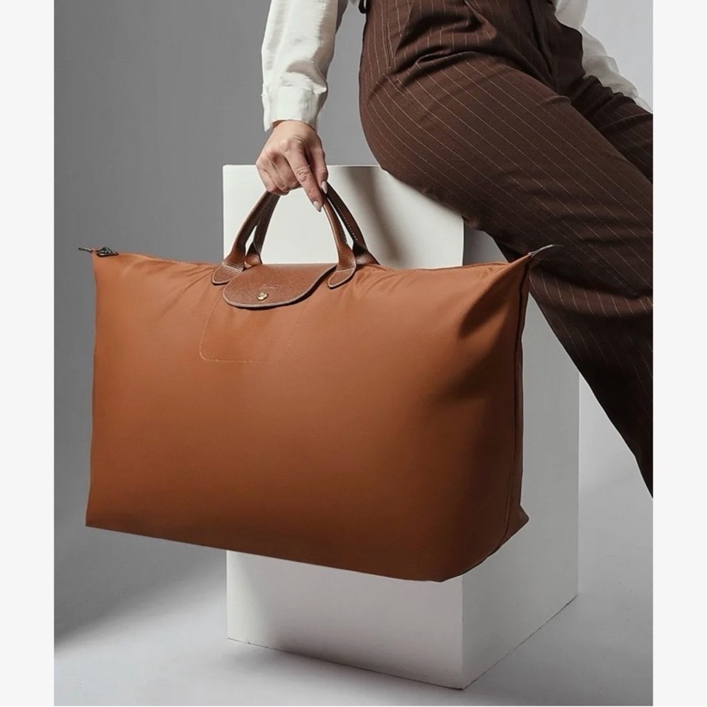 Brand new Longchamp Le Pliage XL Travel Bag - Orange Brown - Picture 2 of 3